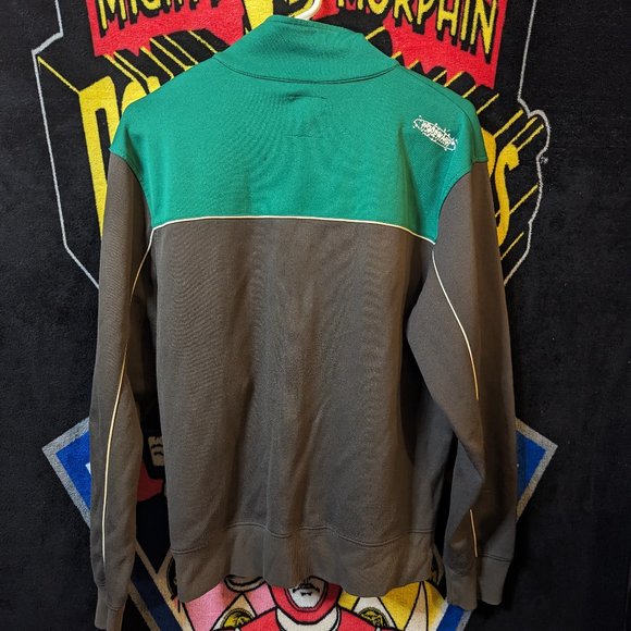 Vintage Camp Woodward Green Gray Track Jacket size Large - Picture 4 of 6